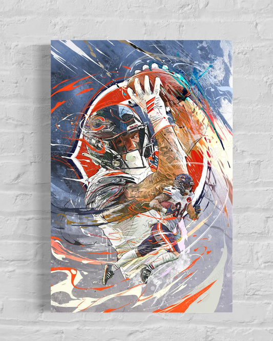 Colston Loveland | CANVAS Print | Sports Wall Art | Chicago Bears