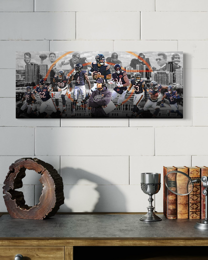 Chicago Bears Legends & Stars CANVAS | Sports Wall Art | Canvas | Fan Cave Gift