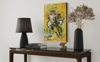 Green Bay Packers WR Trio CANVAS Print | Watson, Golden, Reed | Sports Wall Art