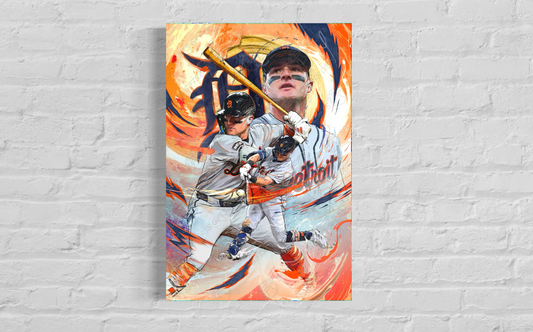 Kevin McGonigle | Sports Wall Art | CANVAS Print | Detroit Tigers | Gift for Him