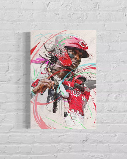 Elly De La Cruz | CANVAS Print | Cincinnati Reds | Sports Wall Art