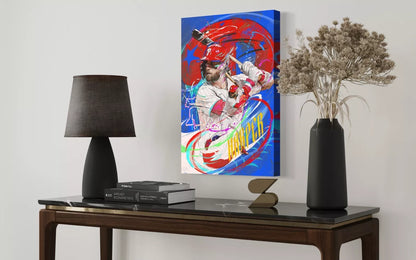 Bryce Harper | CANVAS Print| Philadelphia Phillies | Sports Wall Art | Great Gift