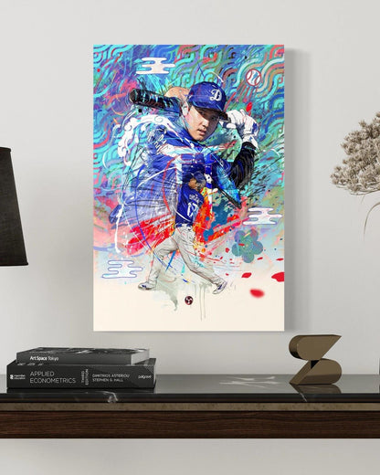 Shohei Ohtani | Sports Wall Art | CANVAS Print | Los Angeles Dodgers | Gift for Him