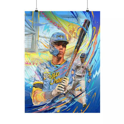 Christian Yelich | Poster | Milwaukee Brewers | Sports Art