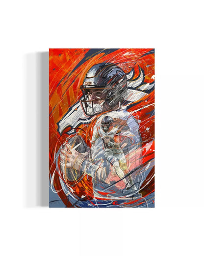 Bo Nix | CANVAS Print | Sports Wall Art | Denver Broncos