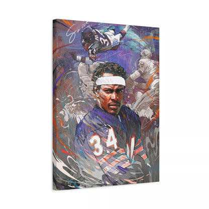 Walter Payton | Sweetness | Sports Wall Art | Canvas | Chicago Bears | Man Cave