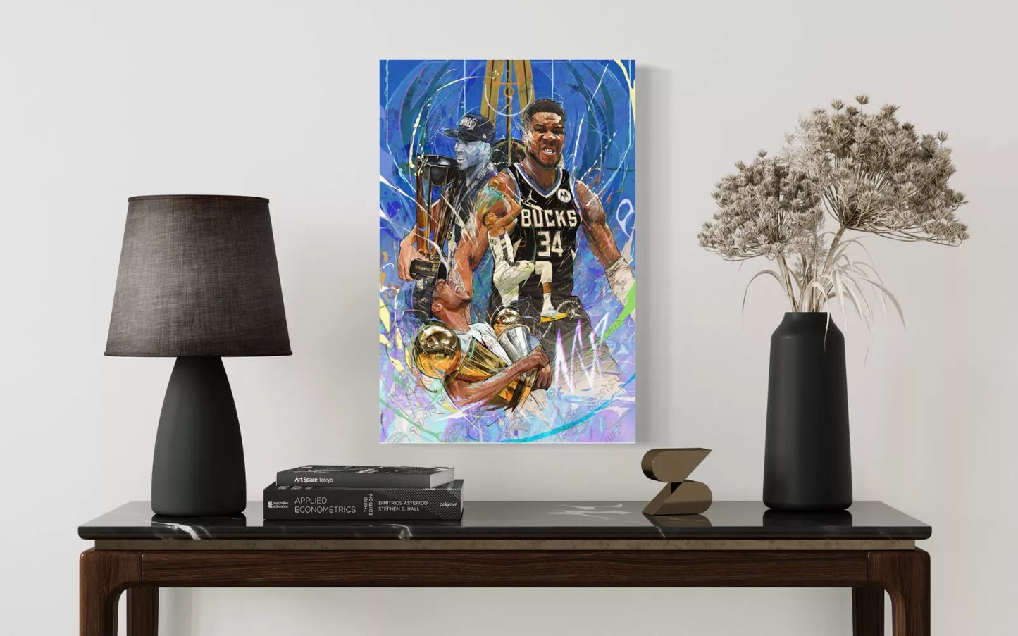 Giannis Antetokounmpo | Championships | Canvas Art | Milwaukee Bucks