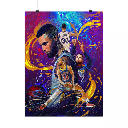 Steph Curry | Poster | Golden State Warriors | Wall Art