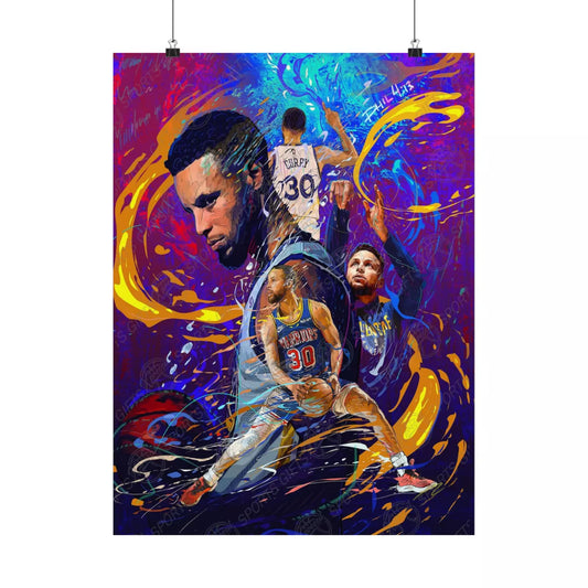 Steph Curry | Poster | Golden State Warriors | Wall Art