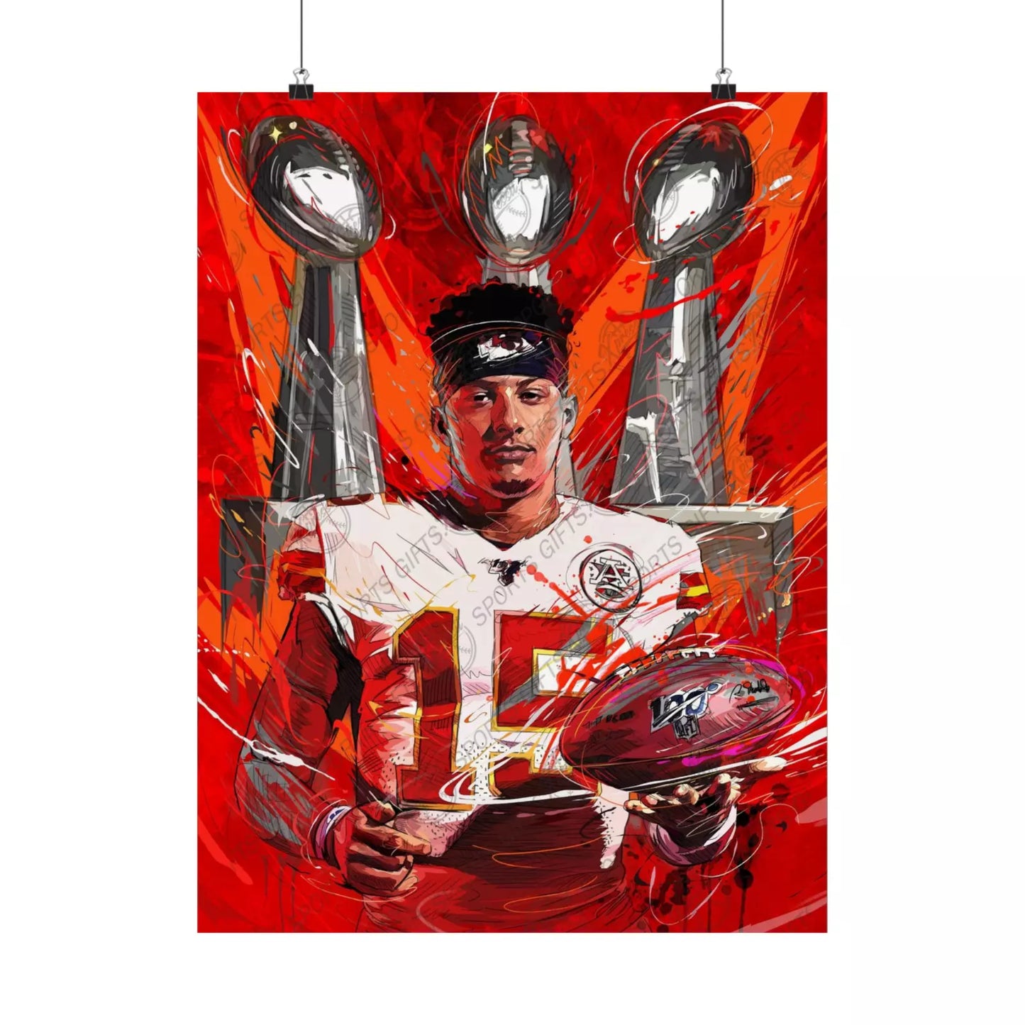 Patrick Mahomes | Kansas City Chiefs | POSTER | Sports Wall Art