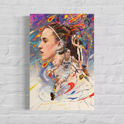Caitlin Clark | CANVAS Print | Sports Wall Art | Indiana Fever