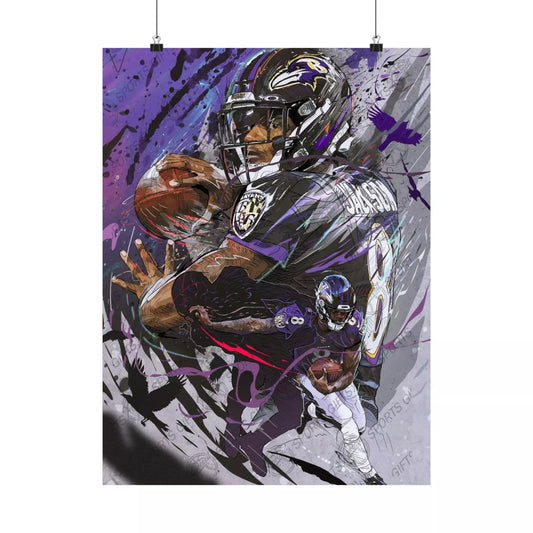 Lamar Jackson | Poster | Baltimore Ravens | Wall Art