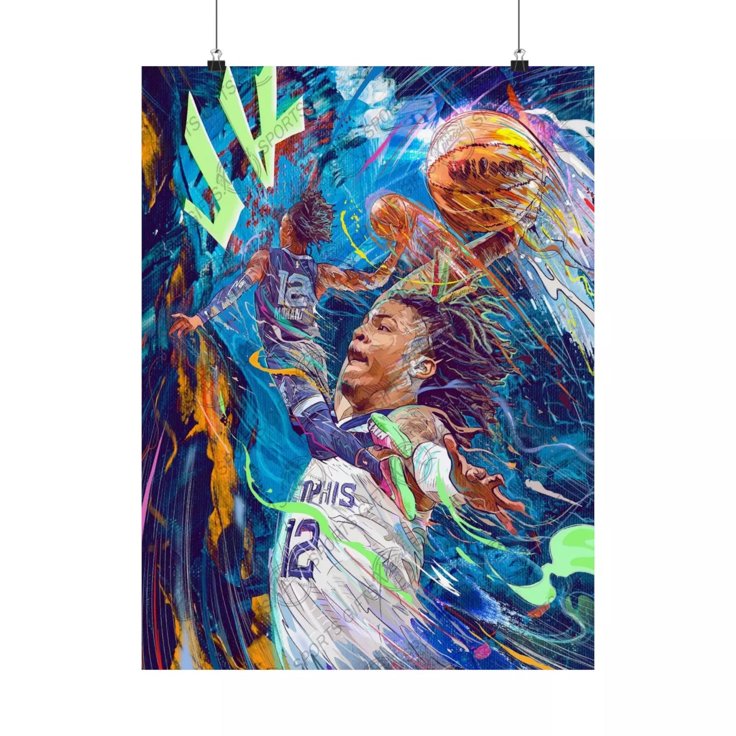 Ja Morant | Poster | Memphis Grizzlies | Wall Art