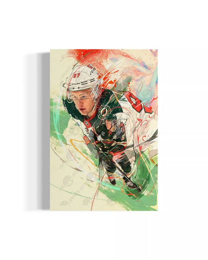Kirill Kaprizov | CANVAS Print | Sports Wall Art | Minnesota Wild | Fan Cave Gift