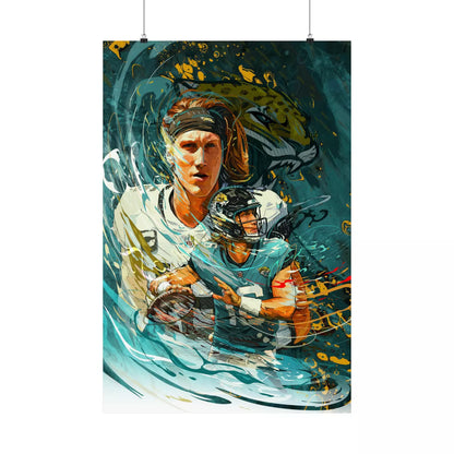 Trevor Lawrence | Jacksonville Jaguars | POSTER | Sports Wall Art | Gift for Him