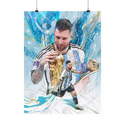 Lionel Messi | Poster | Argentina | World Cup | Wall Art