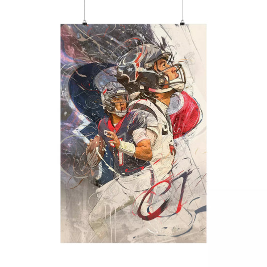 CJ Stroud | Houston Texans | POSTER | Sports Wall Art | Gift for Him