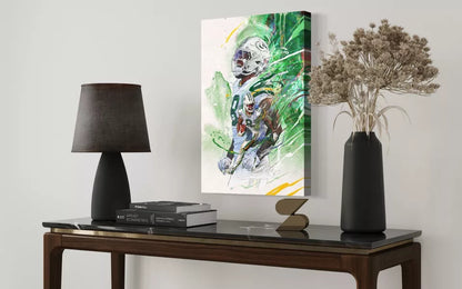 Josh Jacobs | CANVAS Print | Sports Wall Art | Green Bay Packers | Fan Cave Gift