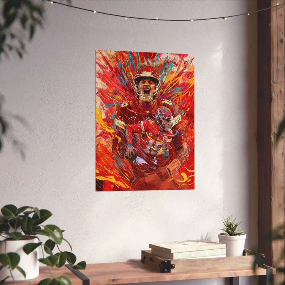 Patrick Mahomes | Poster | Kansas City Chiefs | Wall Art