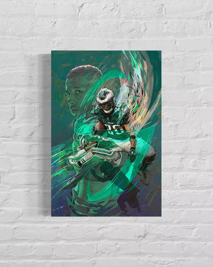 Saquon Barkley | CANVAS PRINT | Sports Wall Art | Philadelphia Eagles | Fan Cave Gift
