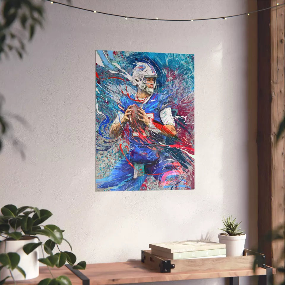 Josh Allen | Poster | Buffalo Bills | Wall Art