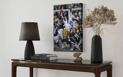 Green Bay Packers Blocked Field Goal Over Chic Bears | Sports Wall Art | Canvas