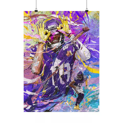 Justin Jefferson | Poster | Griddy | Minnesota Vikings | Wall Art