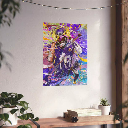 Justin Jefferson | Poster | Griddy | Minnesota Vikings | Wall Art