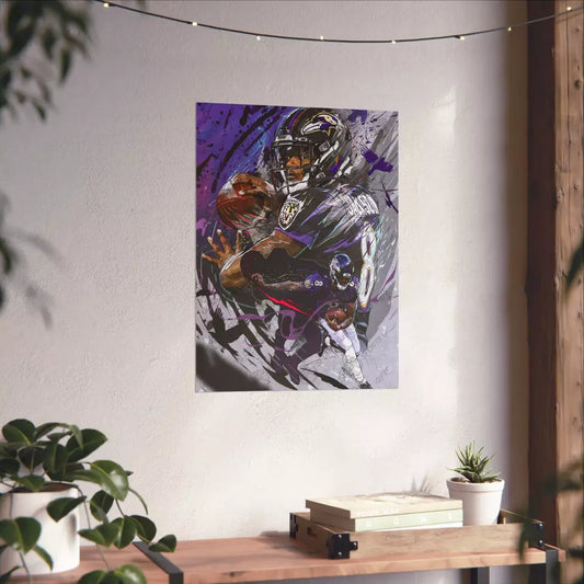 Lamar Jackson | Poster | Baltimore Ravens | Wall Art