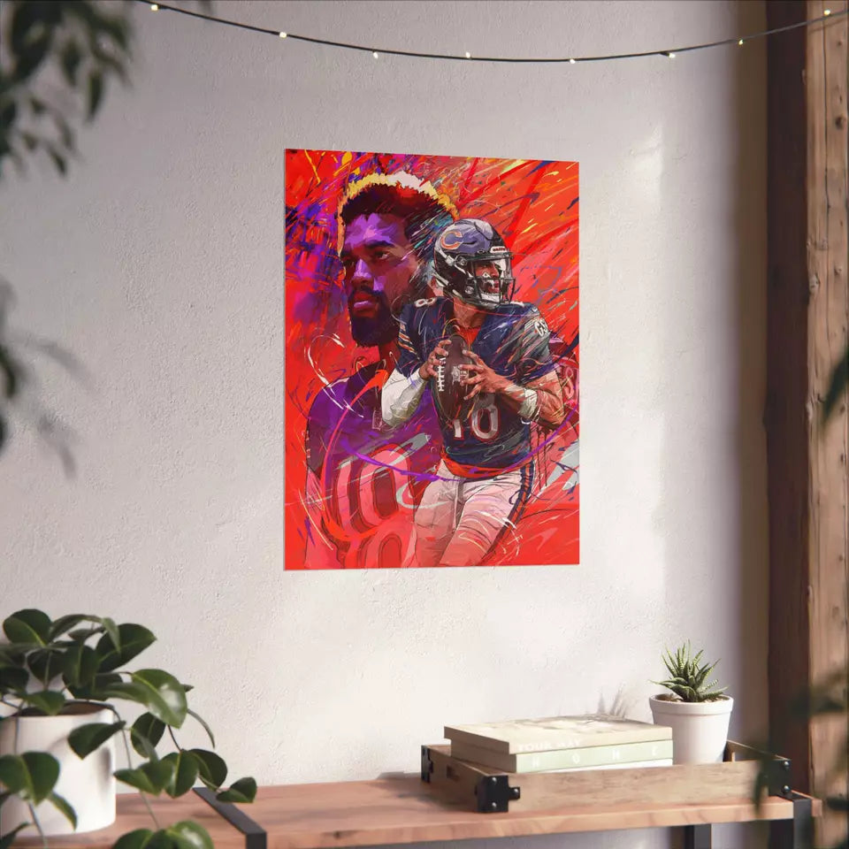 Caleb Williams | Chicago Bears Quarterback | POSTER | Sports Wall Art