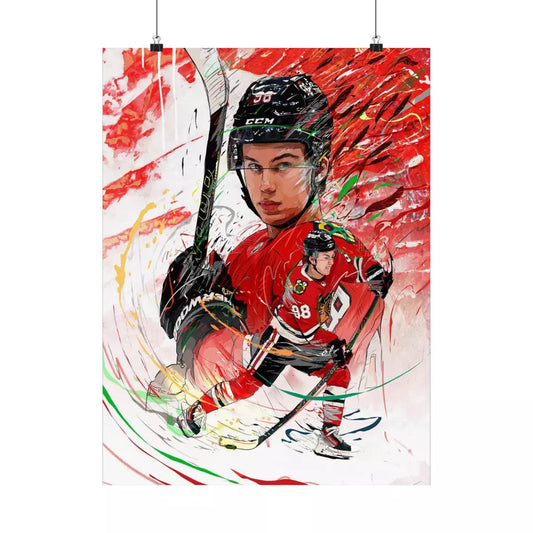 Connor Bedard | Chicago Blackhawks | POSTER | Sports Wall Art