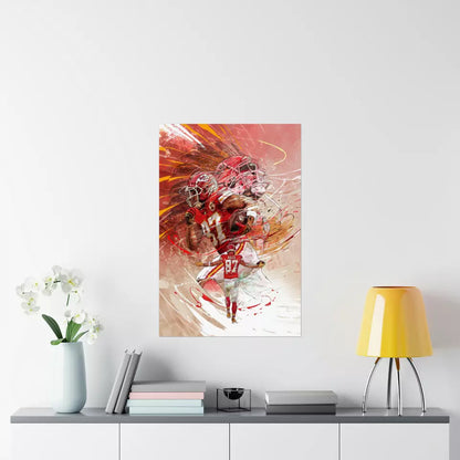 Travis Kelce | Kansas City Chiefs | POSTER | Sports Wall Art | Gift for Him