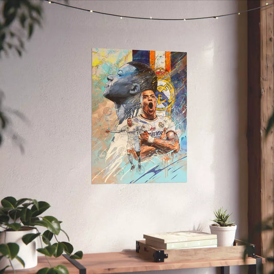 Kylian Mbappe | Real Madrid | POSTER | Sports Wall Art