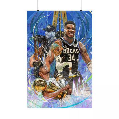 Giannis Antetokounmpo | Milwaukee Bucks Champions | POSTER | Gift