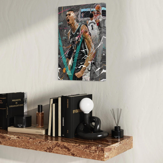 Victor Wembanyama | CANVAS Print | Sports Wall Art | San Antonio Spurs | Fan Cave Gift