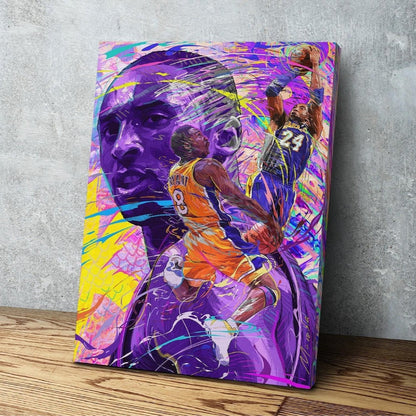 Kobe Bryant | CANVAS Print | Sports Wall Art | Los Angeles Lakers | Fan Cave Gift