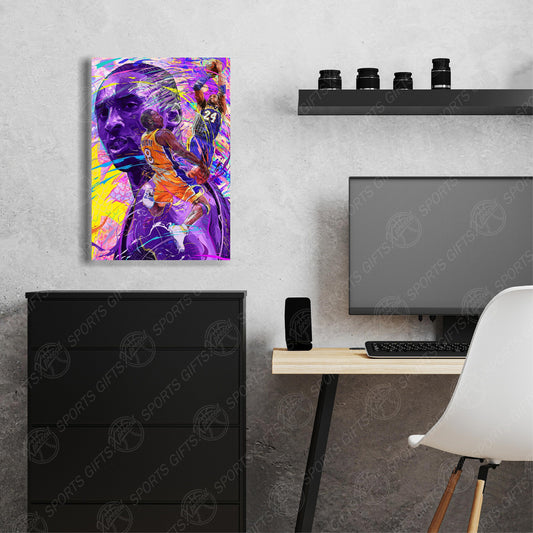 Kobe Bryant | CANVAS Print | Sports Wall Art | Los Angeles Lakers | Fan Cave Gift