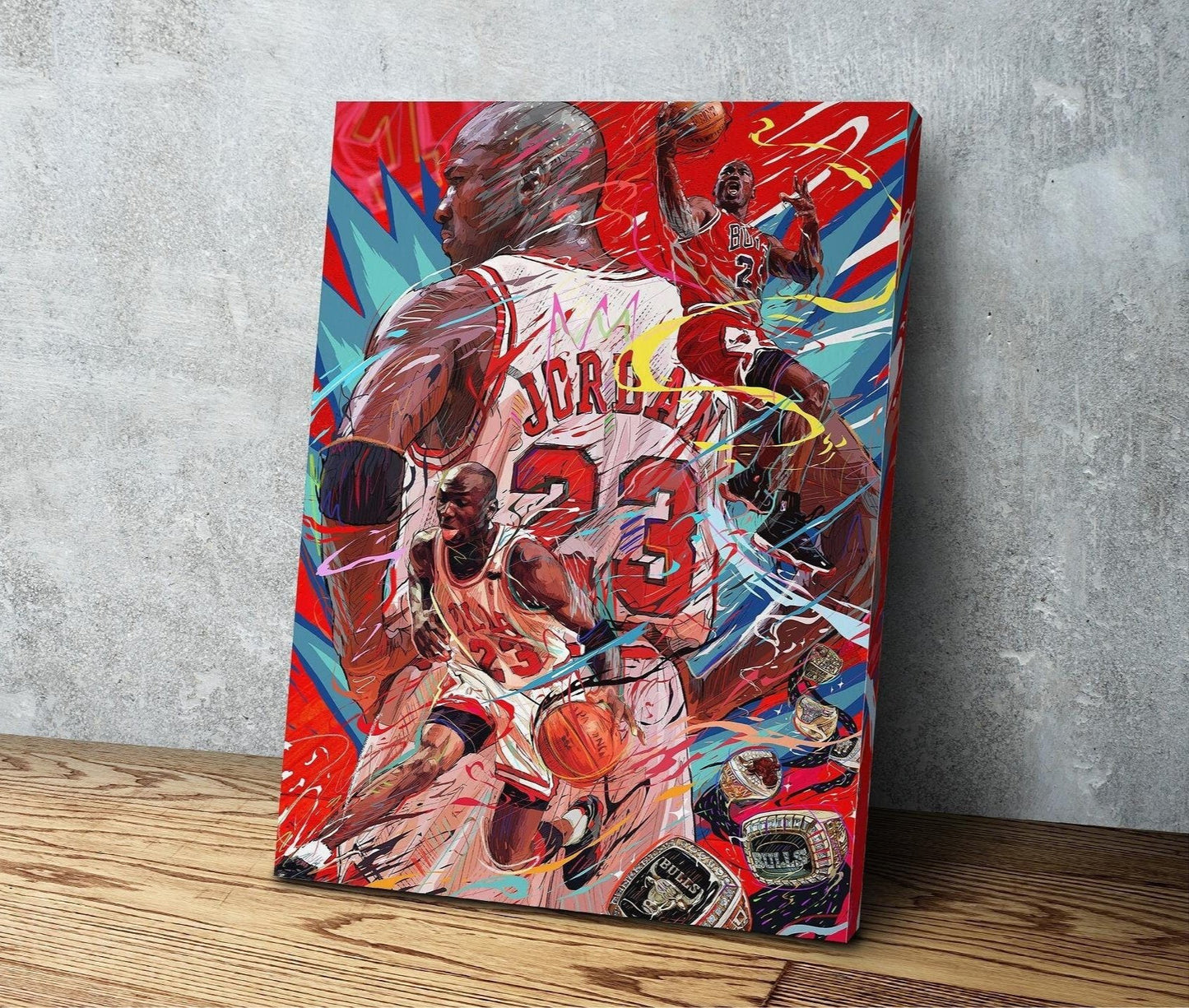 Michael Jordan | Sports Wall Art | Canvas | Chicago Bulls | Gift for Him