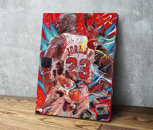 Michael Jordan | Sports Wall Art | Canvas | Chicago Bulls | Gift for Him