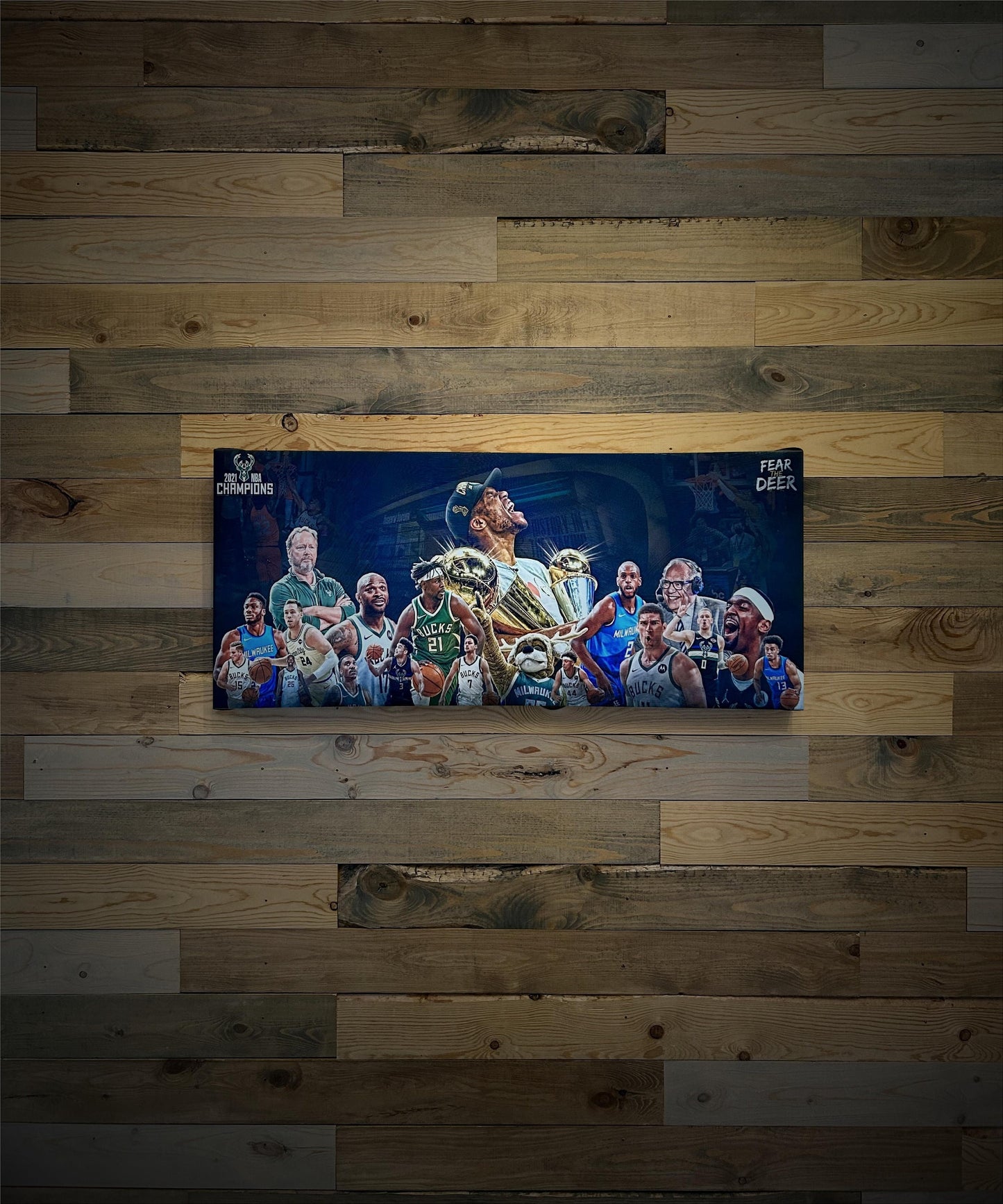 Milwaukee Bucks | Giannis Antetokounmpo | Championship | Sports Art | Unique Art | Canvas Art | Man Cave | Fan Cave | Office Wall Art