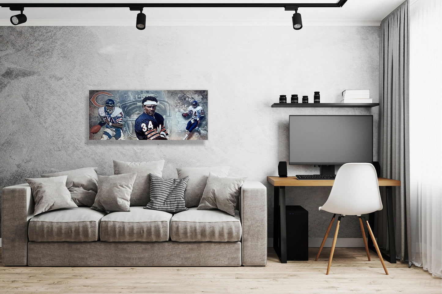 Walter Payton | Chicago Bears | Sports Wall Art | Canvas | Man Cave Gift