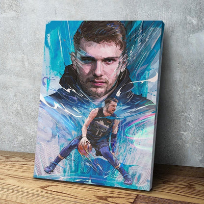 Luka Doncic | Dallas Mavericks | Luka Magic | Sports Wall Art | Canvas | Man Cave  Gift