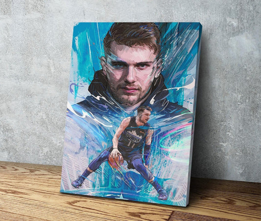 Luka Doncic | Dallas Mavericks | Luka Magic | Sports Wall Art | Canvas | Man Cave  Gift