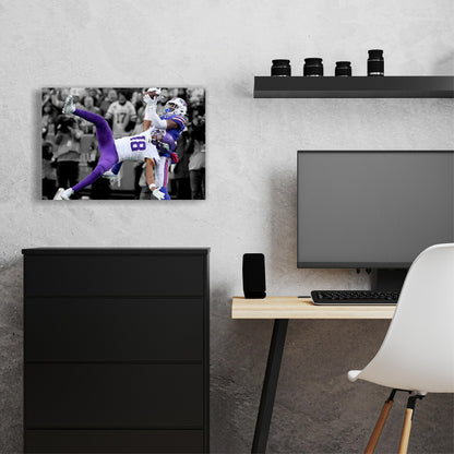 Justin Jefferson | Catch of the Year | Minnesota Vikings | Sports Wall Art | Canvas | Man Cave Gift | Office Wall Art