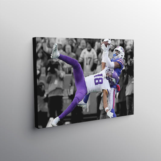 Justin Jefferson | Catch of the Year | Minnesota Vikings | Sports Wall Art | Canvas | Man Cave Gift | Office Wall Art