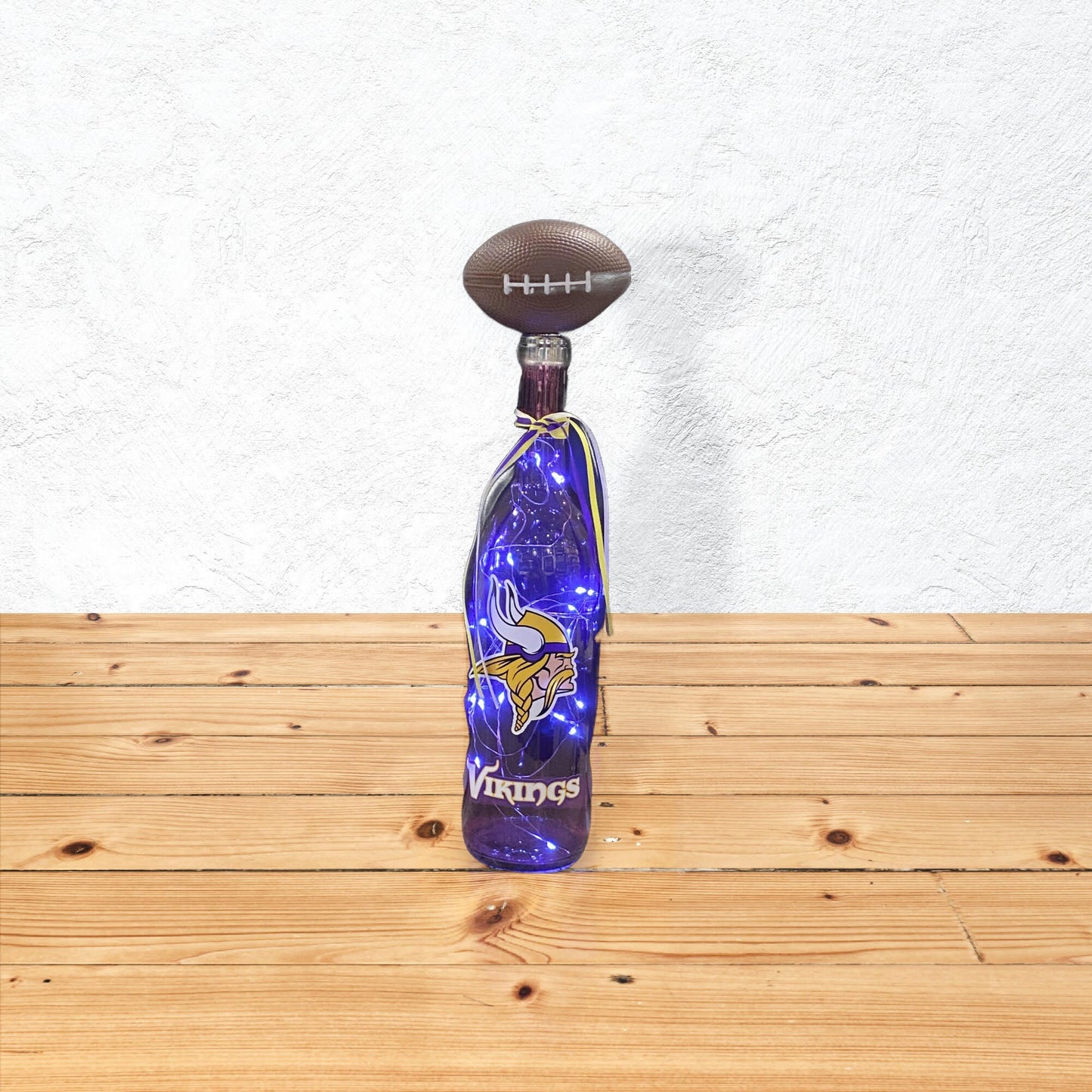 Minnesota Vikings Glass Light Up Bottle