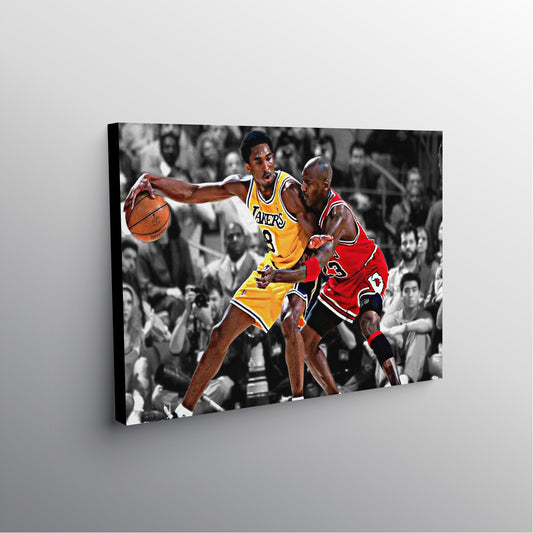 Michael Jordan | Kobe Bryant | Sports Wall Art | Canvas | Man Cave Gift |