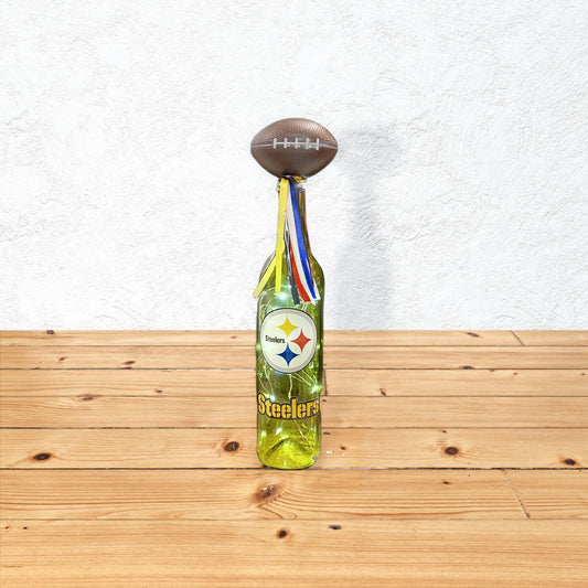 Pittsburg Steelers Glass Light Up Bottle