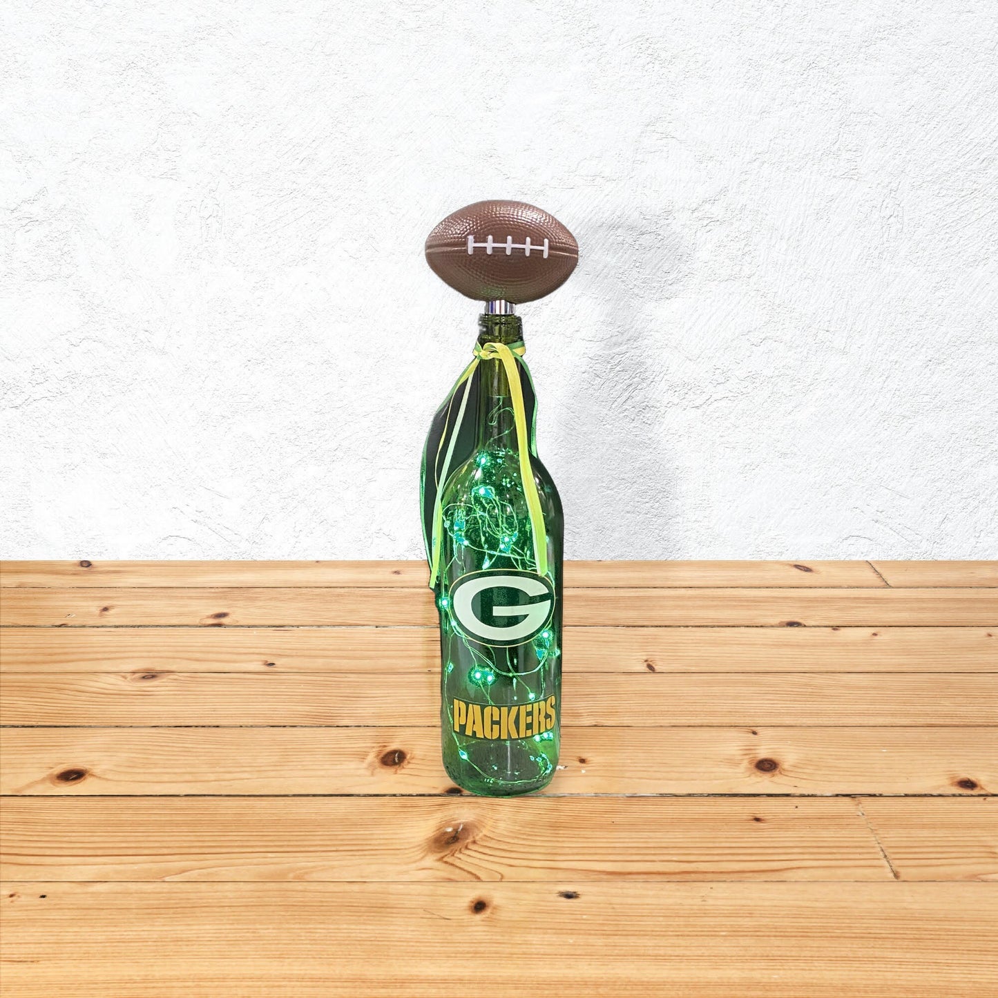 Green Bay Packers Glass Light Up Bottle