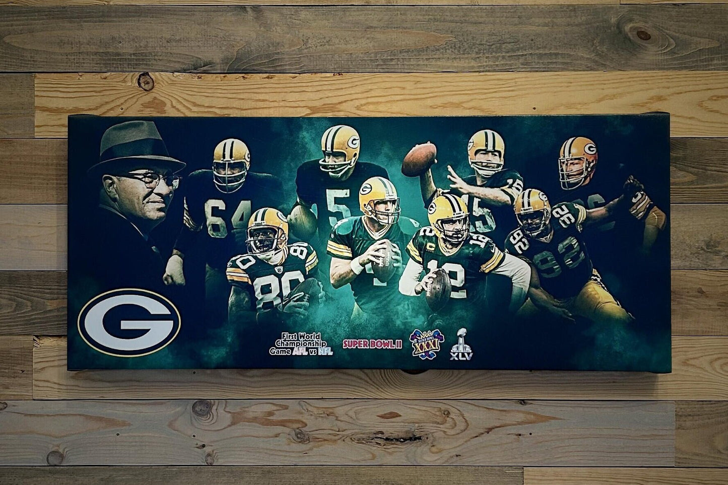 Green Bay Packers | Sports Wall Art | Canvas | Man Cave Gift | Gift for Him